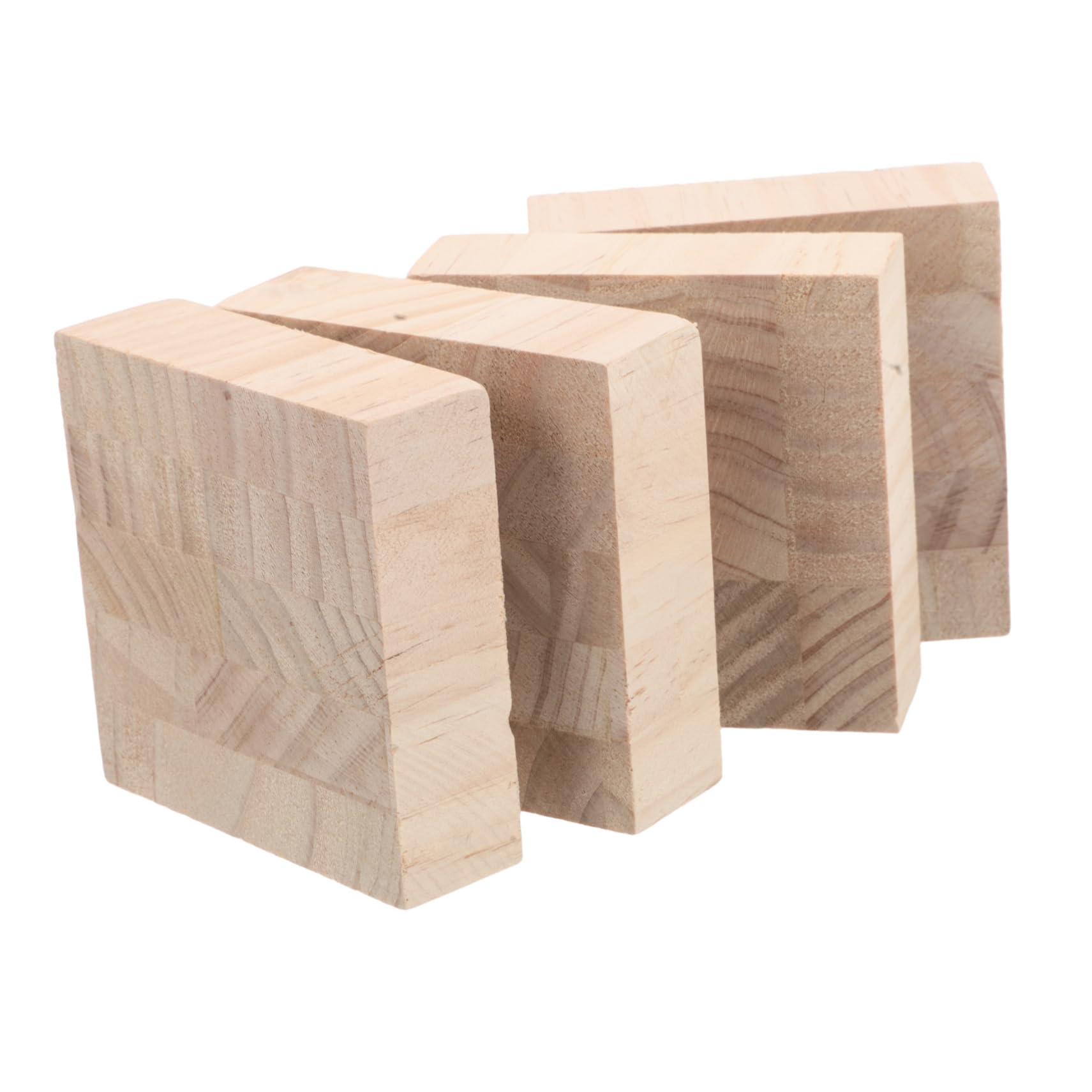 OSALADI 4pcs Wooden Furniture Risers Bed Lifting Risers for Leg Couch Desk for Standing Furniture Feet Protectors Pads