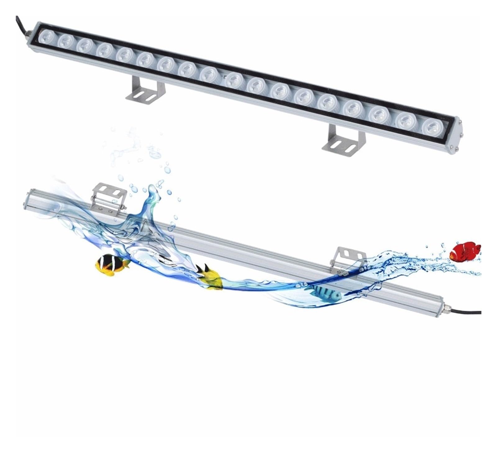 iluminación para acuarios Luz Led for acuario de 54W/81W/108W con solo 470nm, tira de luz de espectro azul, hermosa lámpara for pecera de arrecife de Coral para acuario plantado(54w_A)