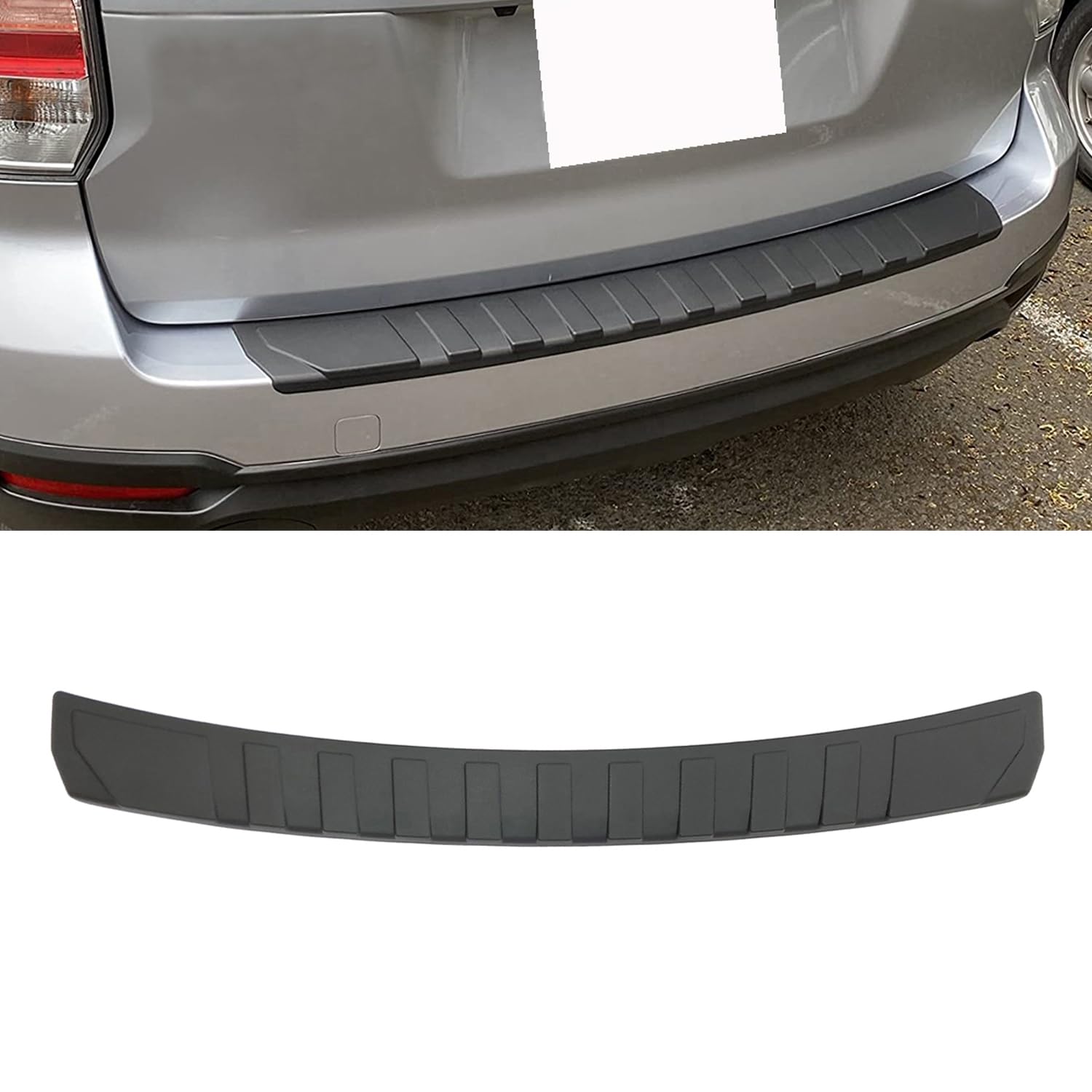 Rear Bumper Protector Guard Accessory Trim Cover Scratch Resistant Trunk Door Entry Guards Compatible with Subaru Forester 2013 2014 2015 2016 2017 2018