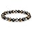 Crystal Vibe Triple Protection Bracelet - 8mm Beaded Bracelet for Women Men - Natural Stones of Tiger Eye, Hematite, Black Obsidian - Healing Crystal Bracelet for Anxiety Relief - Adjustable Size