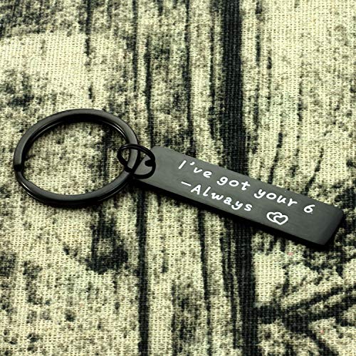 Kivosliviz Officer Gifts: I Got Your 6 Police Wife Keychain Law Enforcement Gifts for Him4