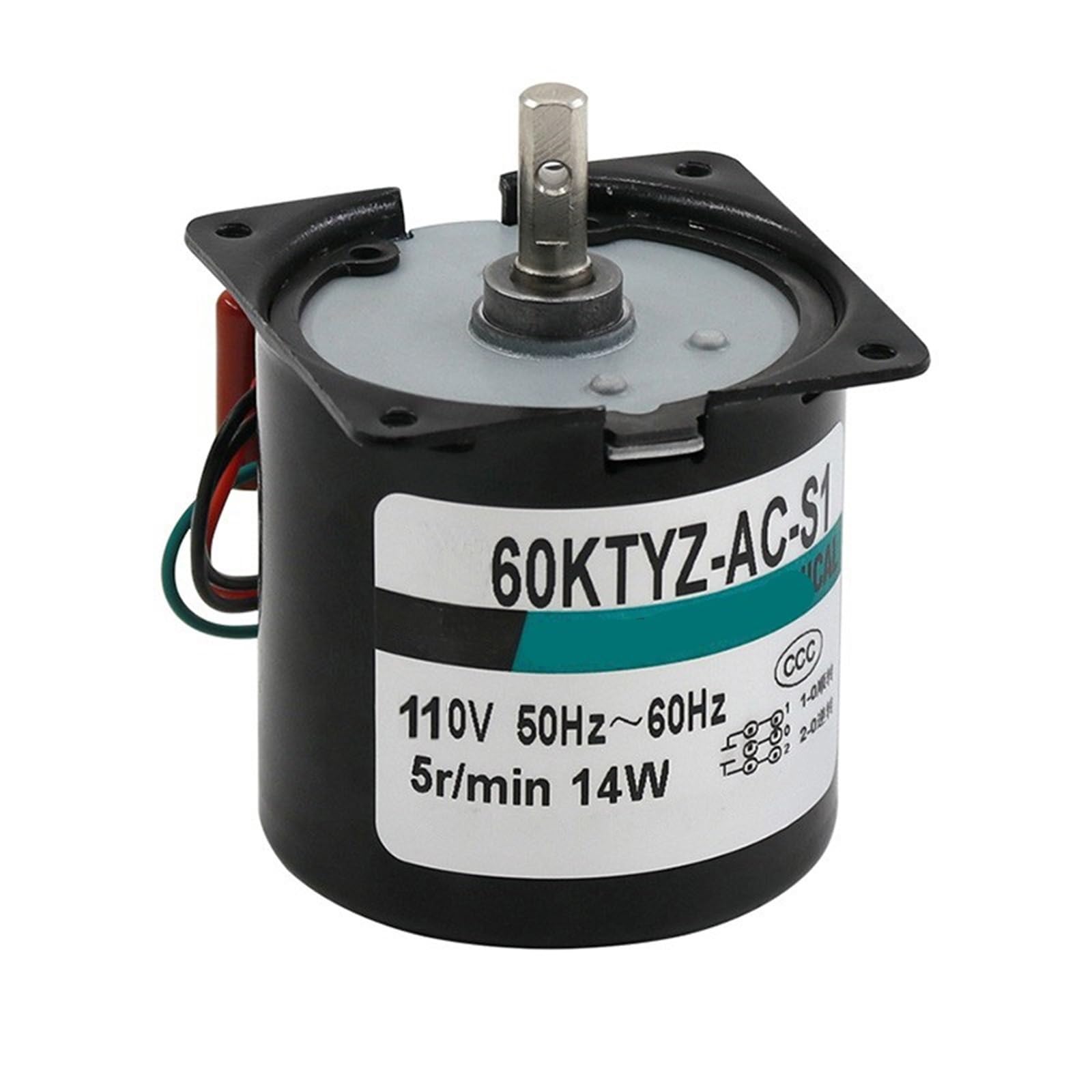 ANERTQUIH 60Ktyz 14W 110V/220V Ac Permanent Magnet Synchronous Gear Motor 1Pcs(220V 60RPM)
