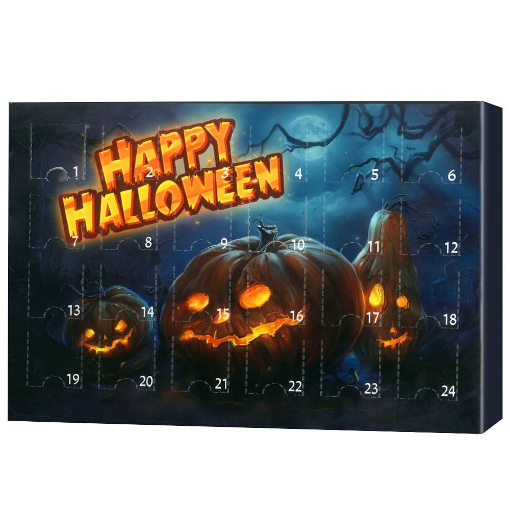 Halloween Adventskalender 2025 Mit 24 Kristallen - Positive Energie Countdown Kalender