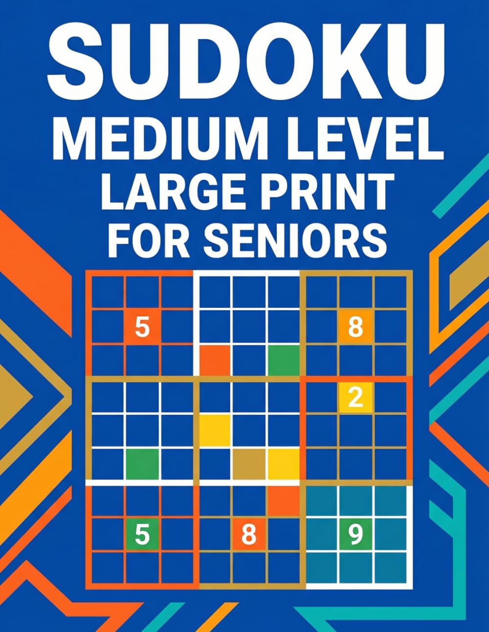 Sudoku: Large Format Sudoku for Adults – Medium Difficulty Puzzles to Boost Memory Without Frustration