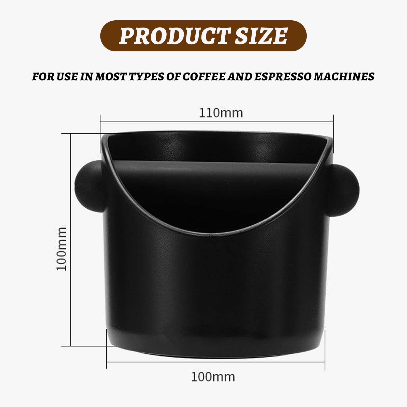Knock Box Per Fondi Caffè Motta - Acciaio Inox 18/10, Made In Italy - Foto 7