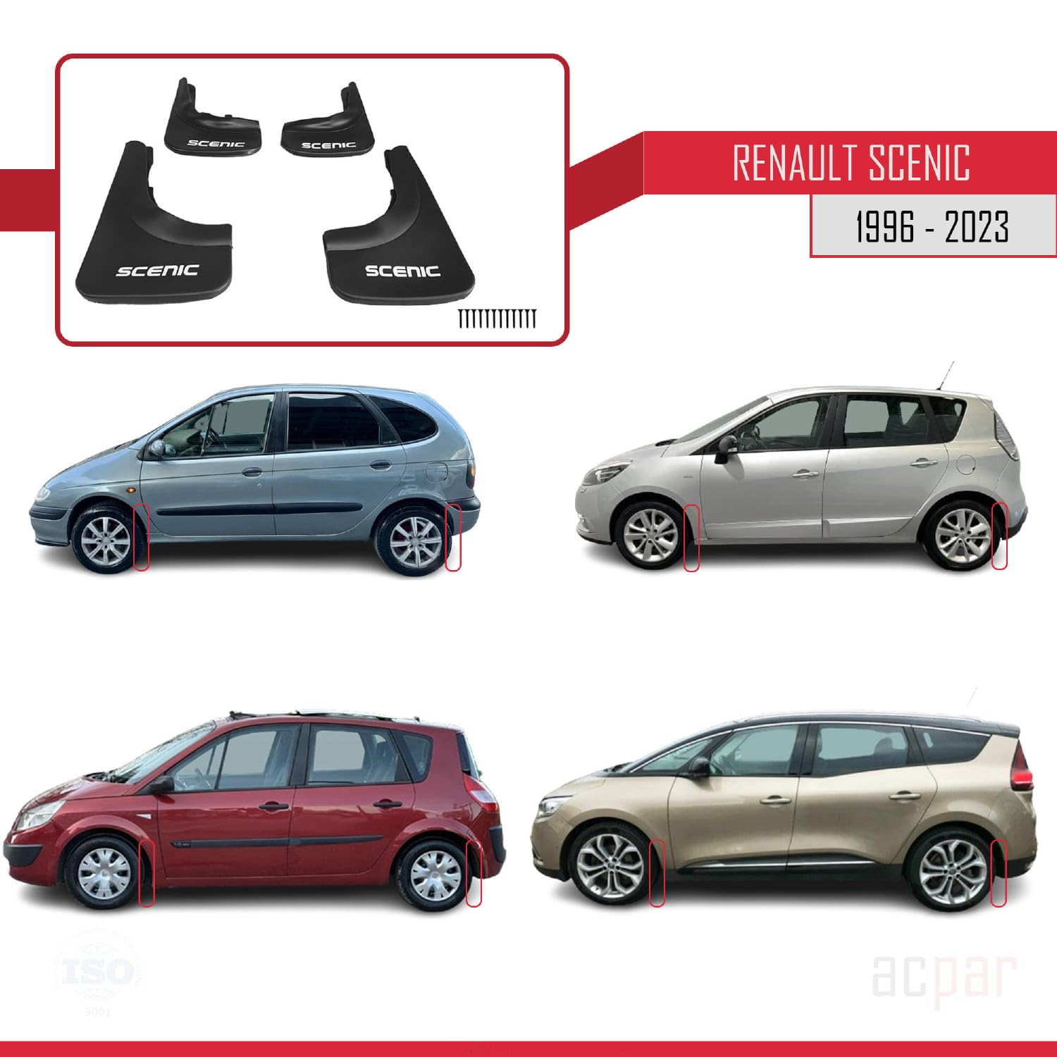 Spatborden Spatlappen Spatlappen 4 Stks/set Voor Renault Voor Captur 2020 Voor Achter Spatlap Autostyling