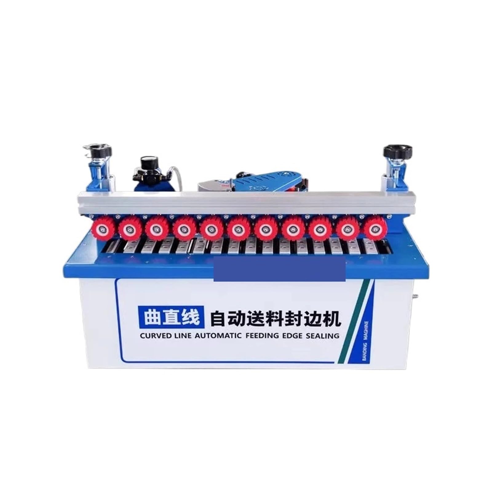 Pneumatic Pressing Edge Banding Machines Woodworking Fully Automatic Small Home Improvement Manual Wood Board Banders Speed and Efficiency Improvement(75x45x49cm)