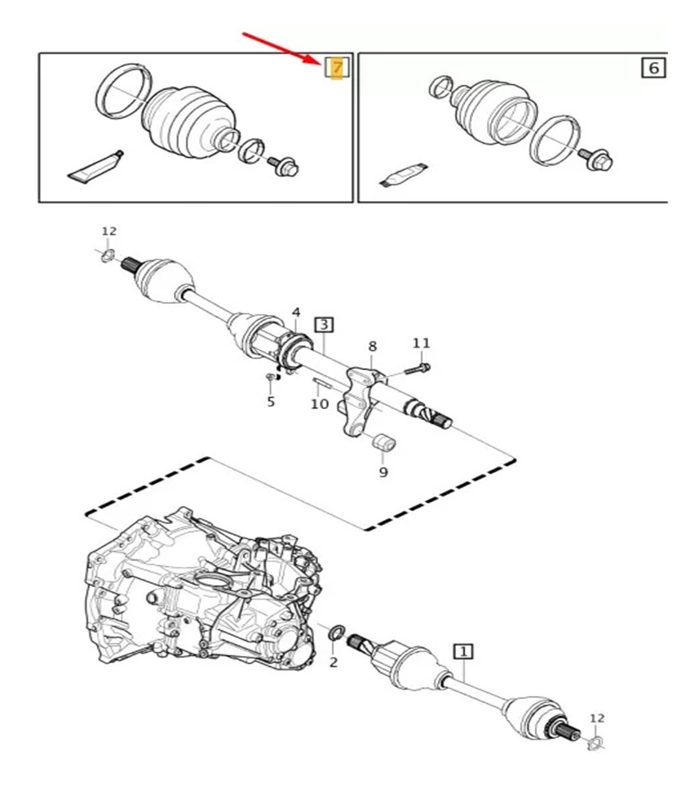 Soufflet de cardan V40 OE 31437947