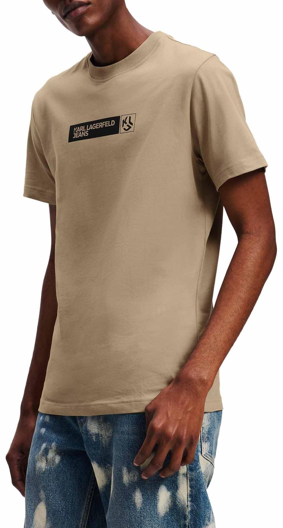 Karl Lagerfeld Jeans, Herren, Schlankes Kurzarm-Grafik-T-Shirt, Slim Fit