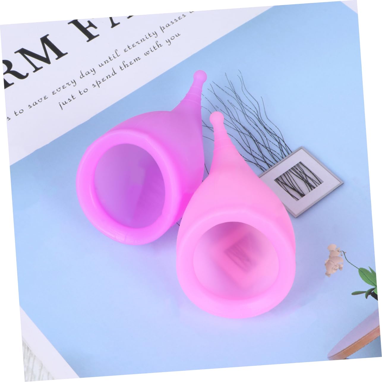 FOMIYES 18 Pollici per il periodo mestruale coppa femminile coppette mestruali viola vocich tazza del periodo di igiene mediche in silicone Gel di silice