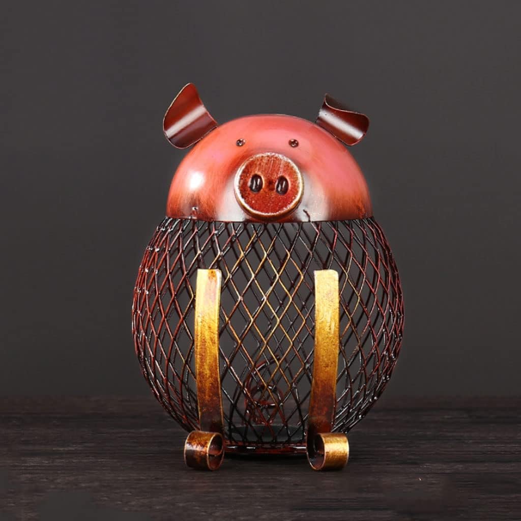 RSLEE 貯金箱 貯金箱 メタル 鉄製 貯金箱 豚 コイン 貯金箱 男の子 女の子 動物