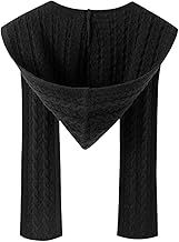 LOVIVER Hooded Scarf for Women, 2-in-1 Knitted Scarf Headwear, Scarf with Hood for Women, Winter, Outdoor, Autumn