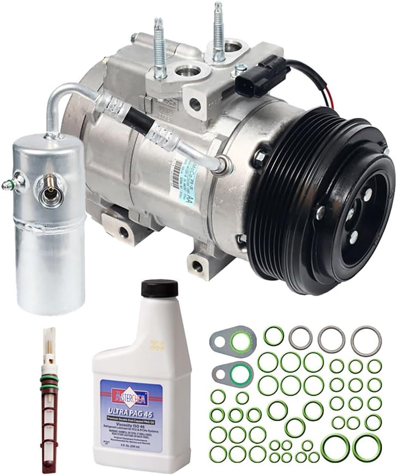 OEM AC Compressor w/A/C Repair Kit For Ford F150 F-150 V8 & Lincoln Mark LT 2007 2008 - BuyAutoParts 60-83447RN NEW
