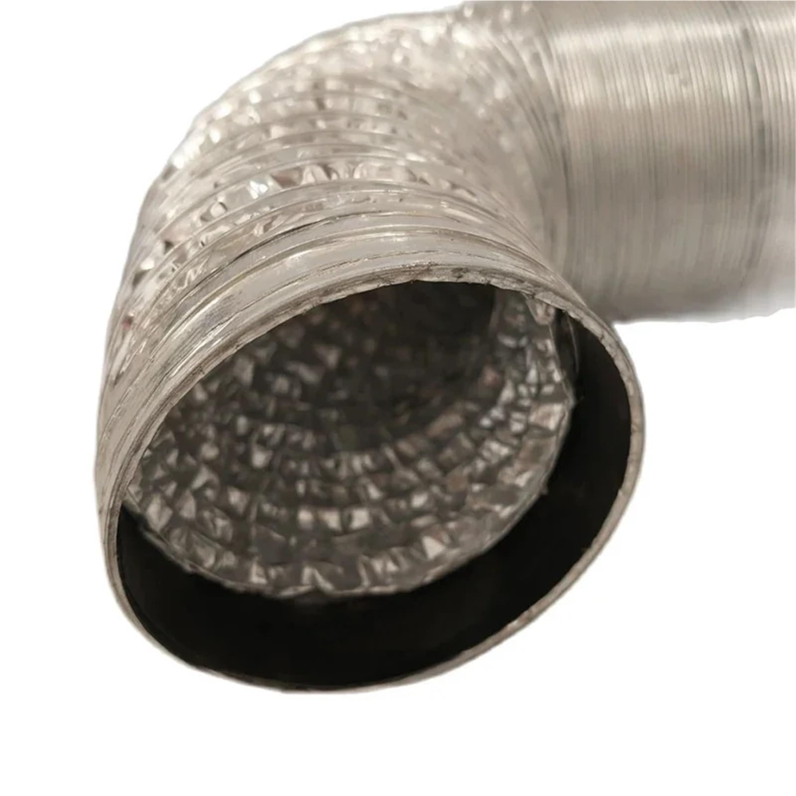 Nagrzewnica postojowa 42/50/60/76/80/90 Mm Aluminiowa Folia Wentylacyjna Skalowalna Rura Dymowa Ogrzewanie Postojowe Wąż Wylotowy Wentylatora Wyciągowego Do Łazienki samochodowy(LBG2-80mm-150cm)