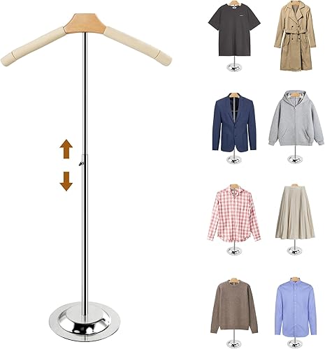 Miniatura 10 de Soporte de exhibición ajustable para camisas, soporte de exhibición de camisetas de 20 a 35 pulgadas de altura para vendedores, camisa de exhibición