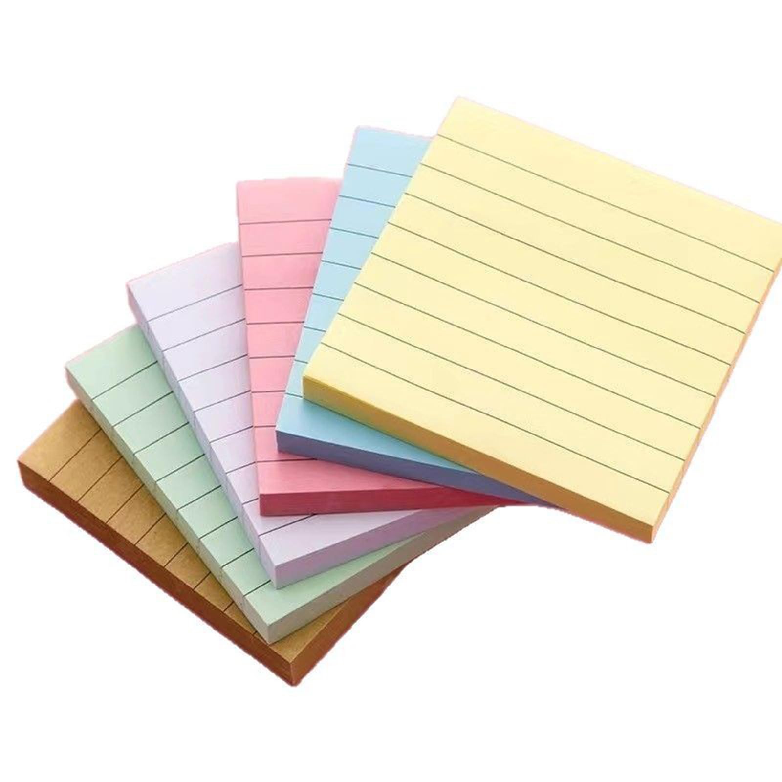 24 blocchi colorati per appunti, a righe, multifunzione, per scrivere e scrivere a righe, multifunzione, a righe, scrittura semplice per la scuola