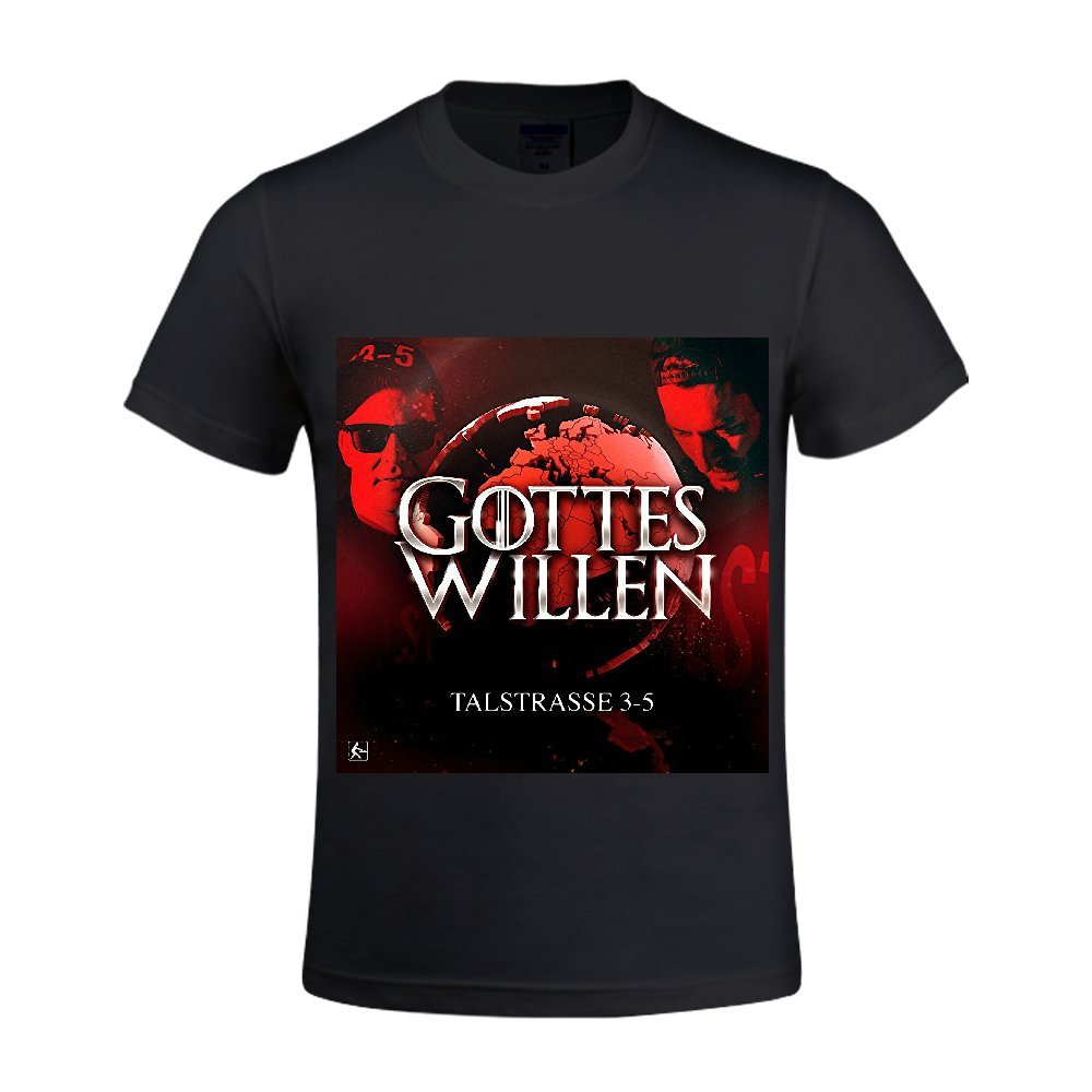 Gottes Willen Talstrasse 3-5 Men Crew Neck T Shirts For Men Casual Black