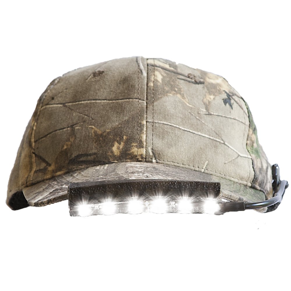 BrimBeam Baseball Cap Brim Light with 'Power Protected' Battery Pack (180 Lumen Light Output)