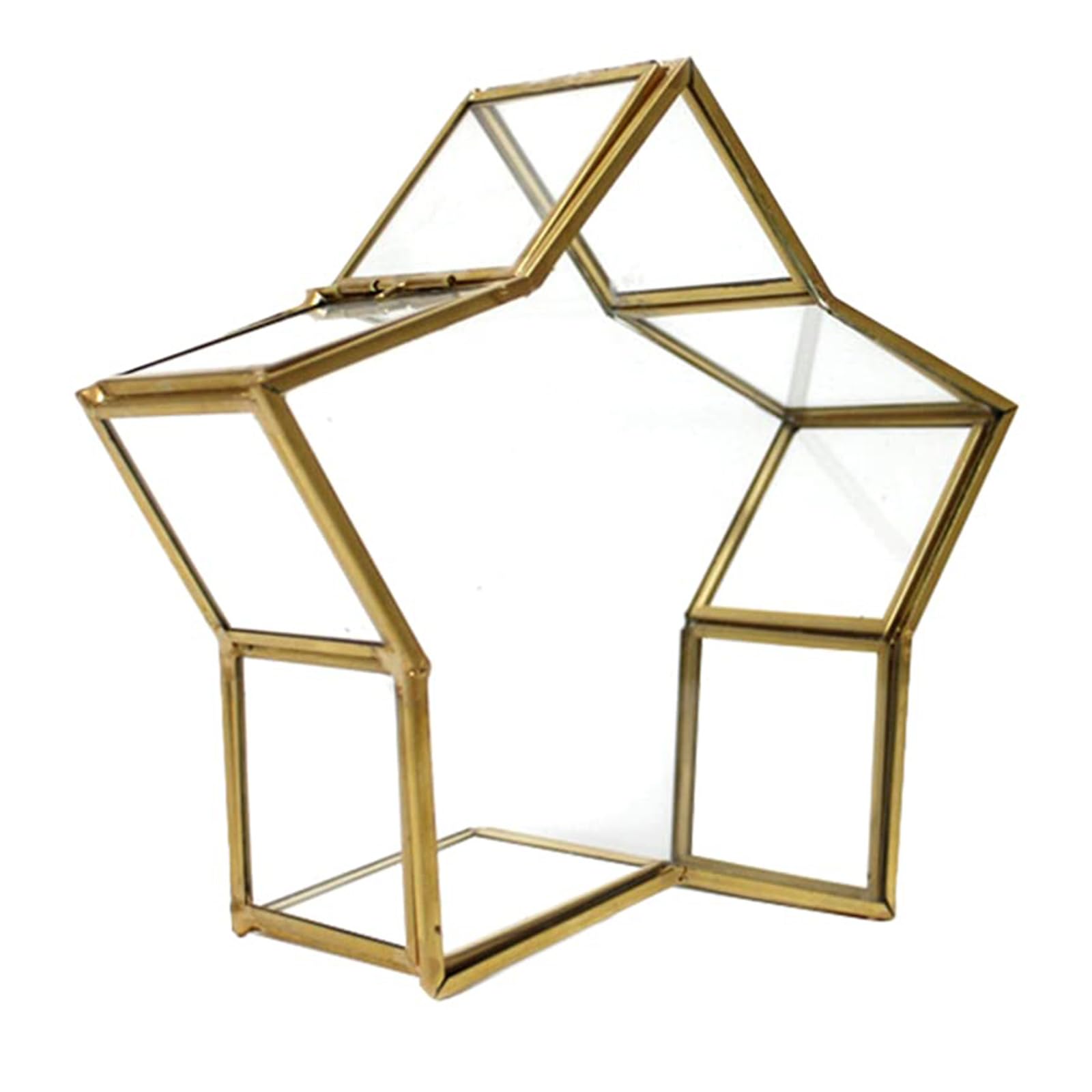 Buxuaaaa Star Jars Wishing Bottle Jewelry Box Glass Keepsakes Box for Storage Earring Trinket, Decorative Jewellery Organizers Decorative Jewelry