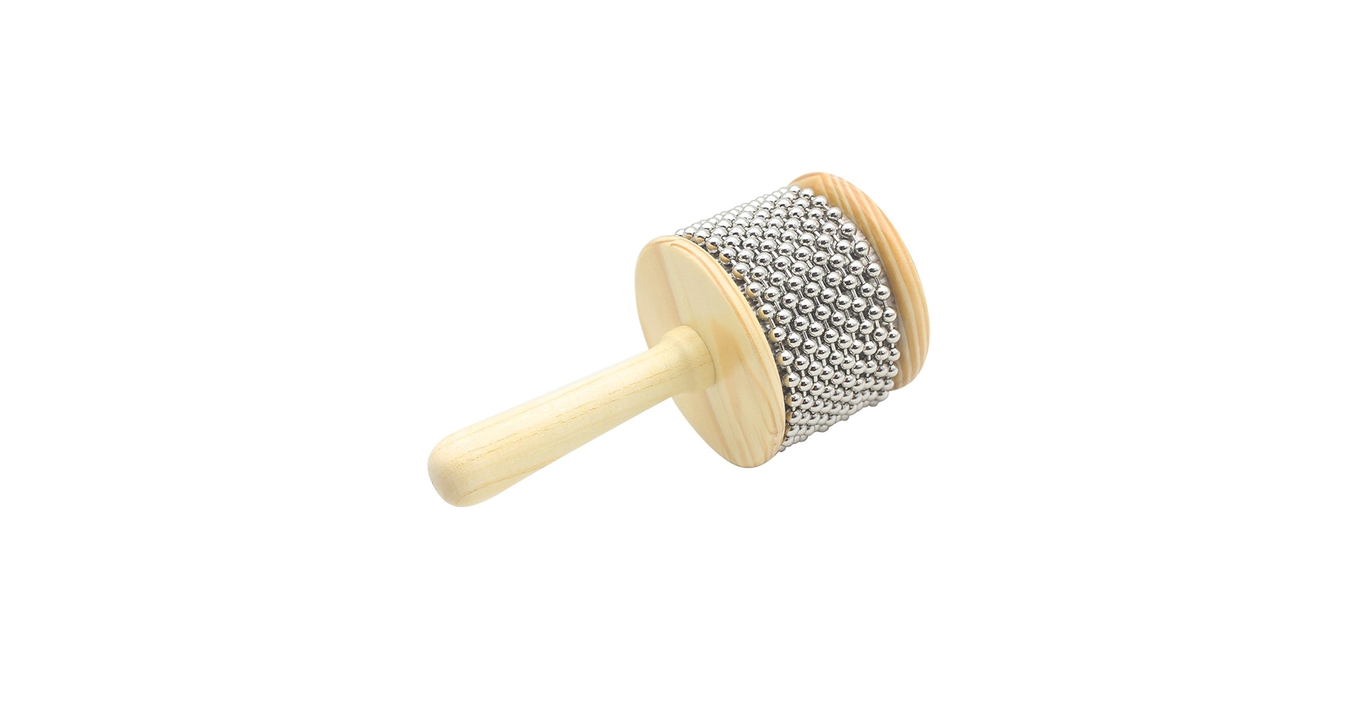 Cadena Musica Wooden Kabasa, Steel Ball Hand Crank Toy