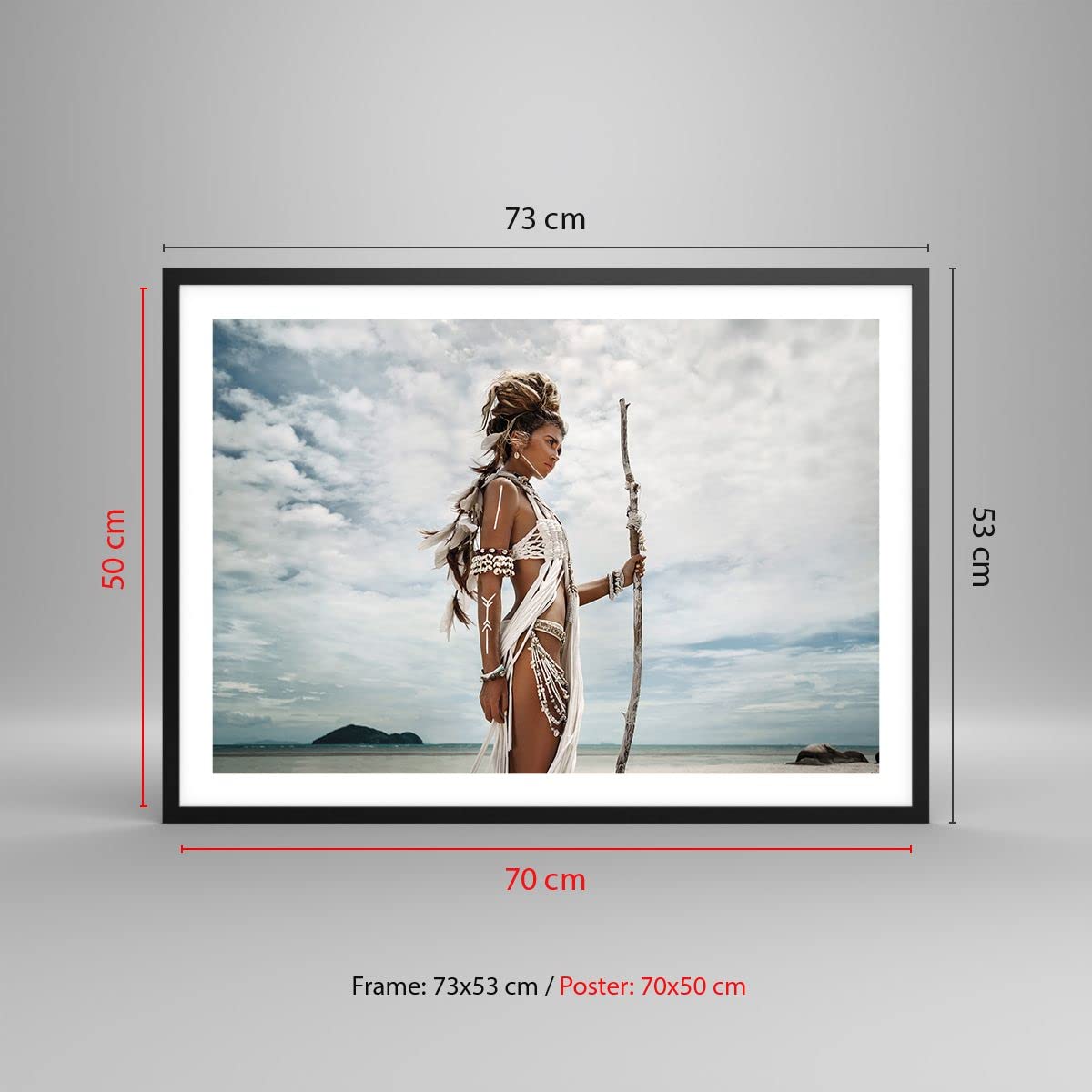 ARTTOR Poster Cadre Noir 70x50 cm Affiche Culture Personnes - 4275 - P2B