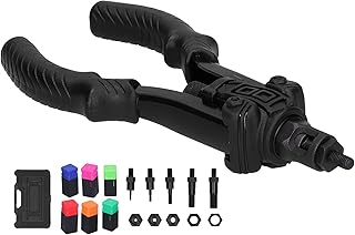 de porca de rebite manual, ferramenta de fixação de porca de rebite de porca manual Ferramenta de rebitagem de porca de mão para fixação e rebitagem de tubos de várias placas de metal,