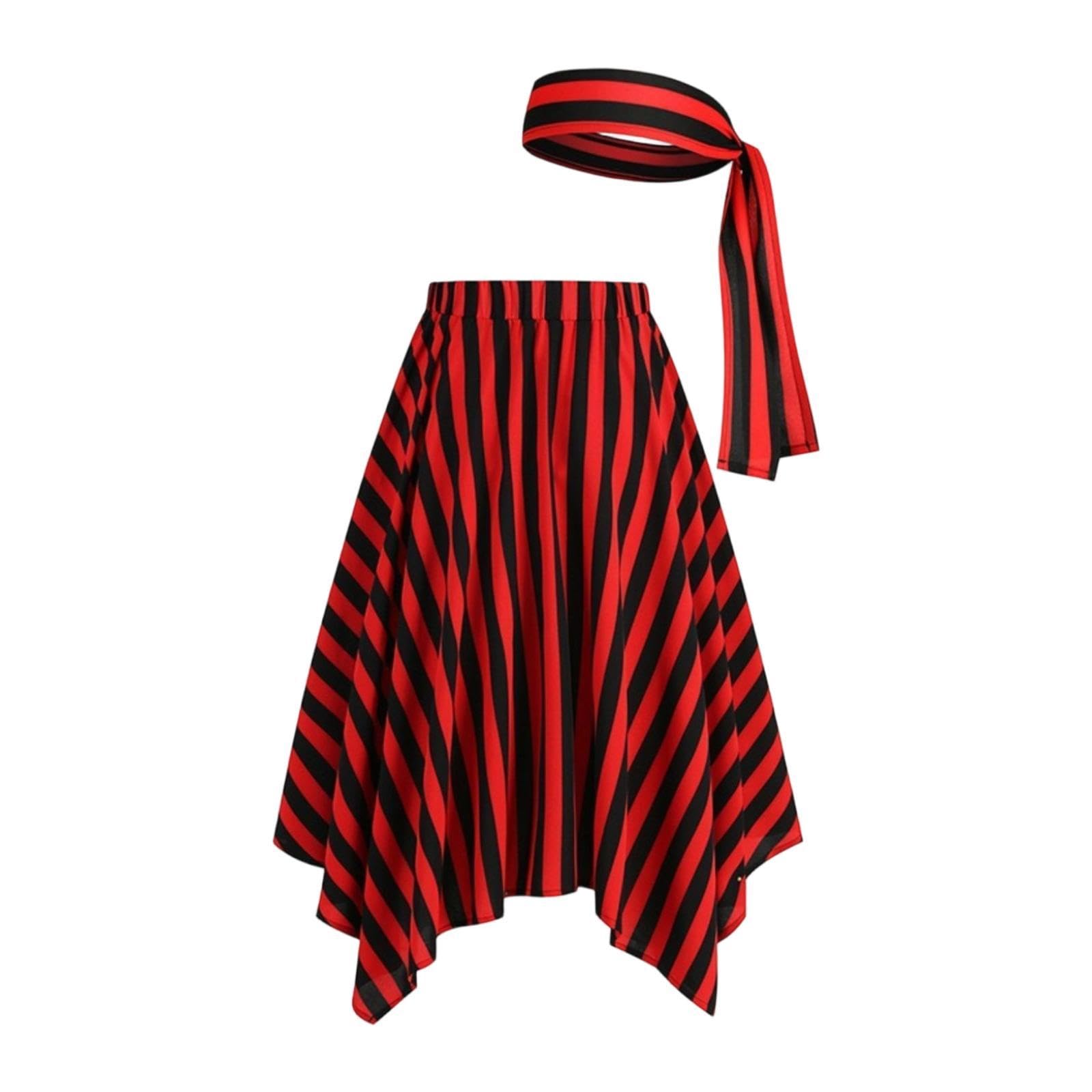 Gonna da Pirata da Donna, Costume da Pirata per Feste, Compleanni E Spettacoli, XL