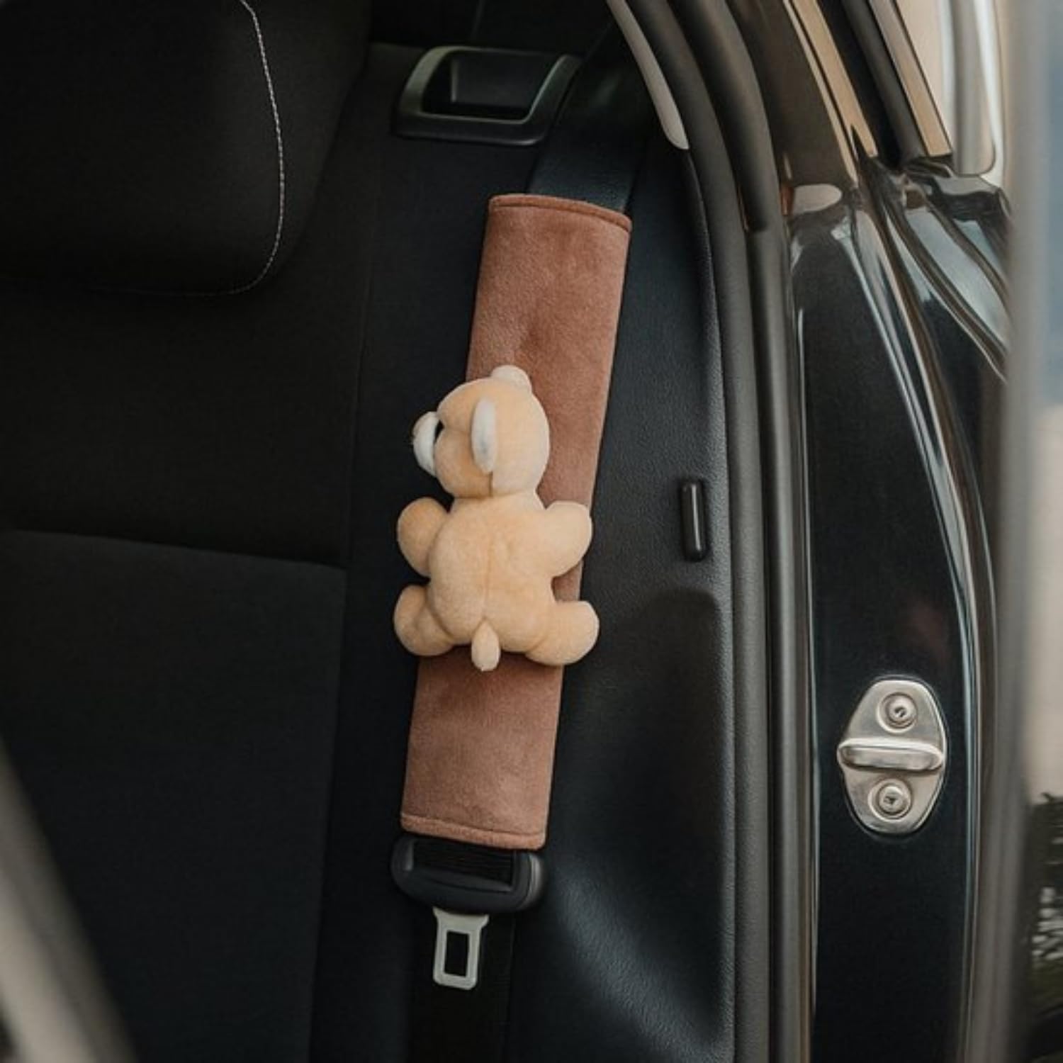 Cute since 1999 Gurtpolster Kinder - Gurtschoner Auto für Junge & Mädchen - Sachen & Geschenk für Neugeborene - auch in Autositz verwendbar - 27 x 6 cm (Bär)