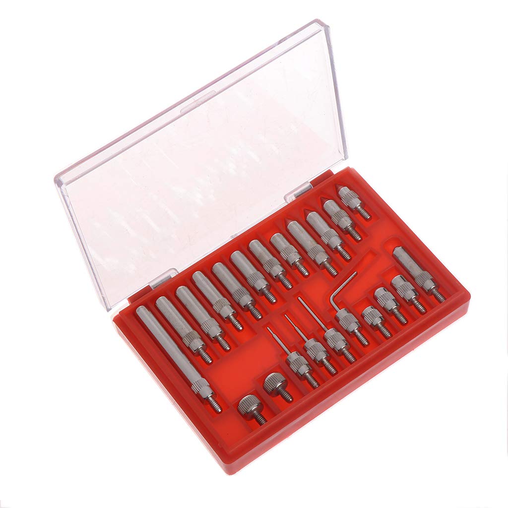 22 Pieces Pointed Tip Gauge Tip Steel Test Pointed Tip With Storage For Case