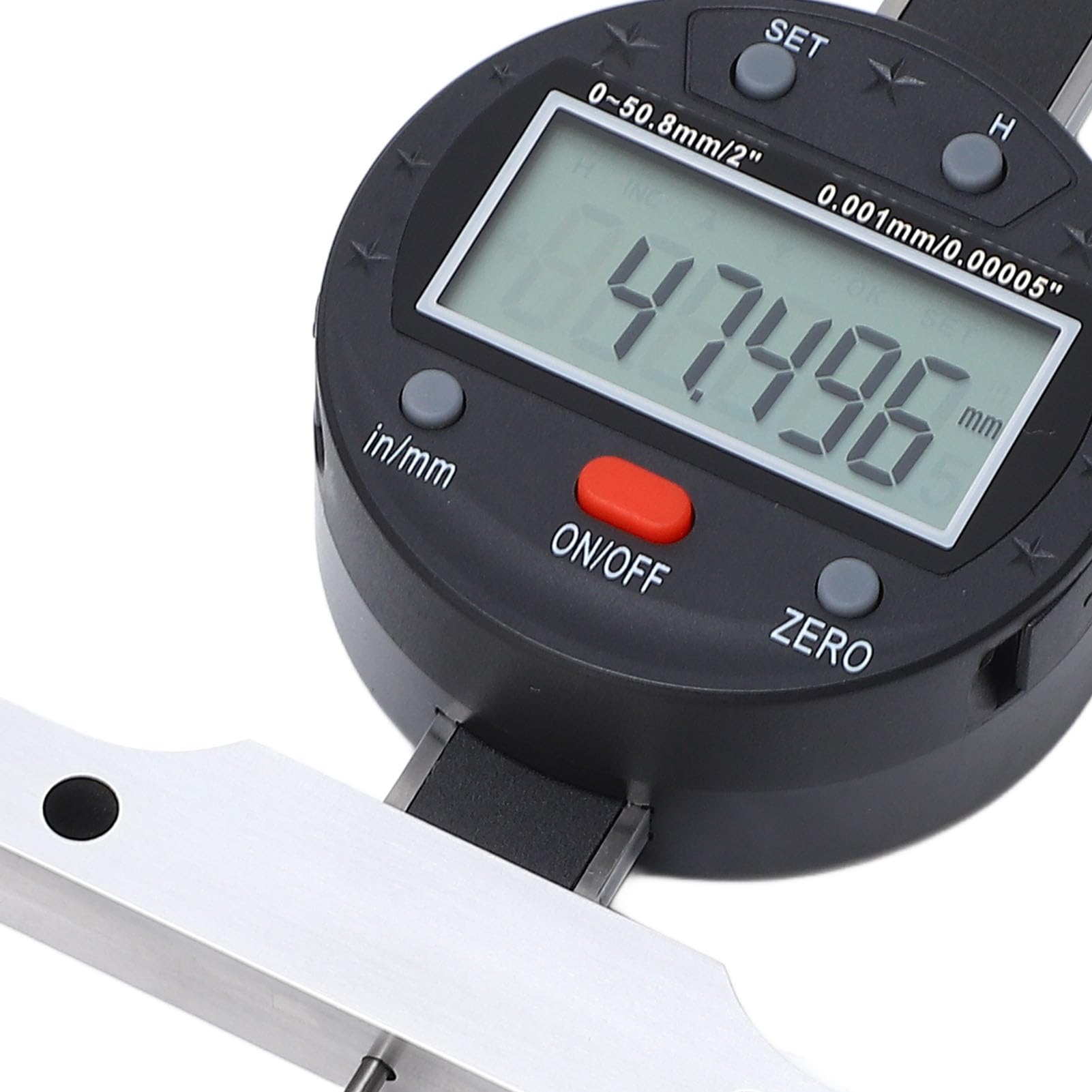 Medidor de Profundidad Digital de Alta Precisión con Pantalla LCD Puerto USB para Profesionales Acero de Aleación Acero Inoxidable 1 Pieza