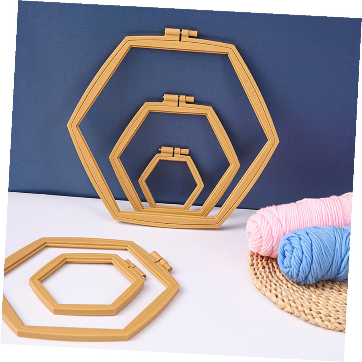 Alipis Aros de Bordado Circulares Reutilizables de Abs Superficie Lisa Rebabas, 4 Piezas Ajustables para Manualidades y Bordados de Costura