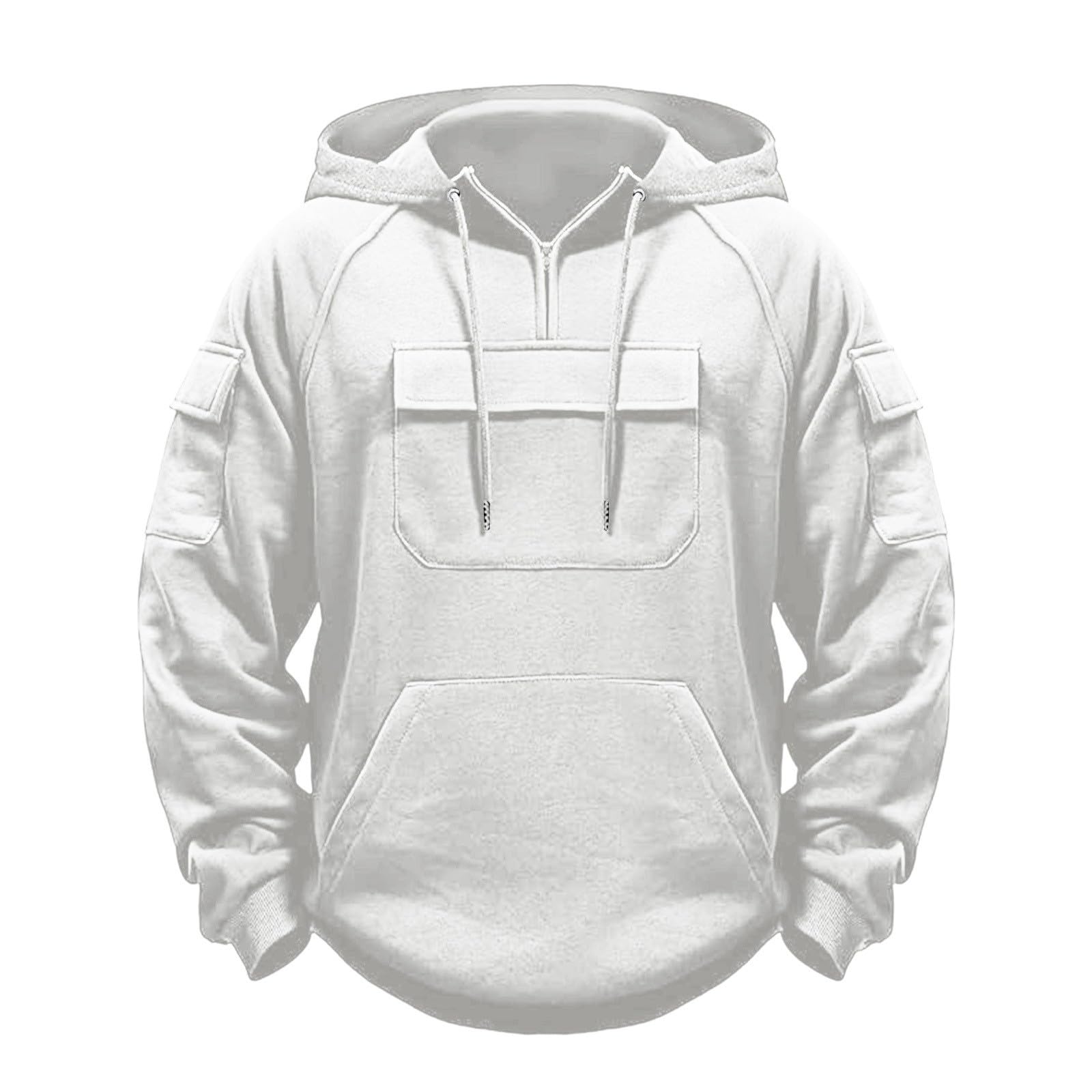 DENGJIAMY Sweat à capuche tendance pour homme Grande taille