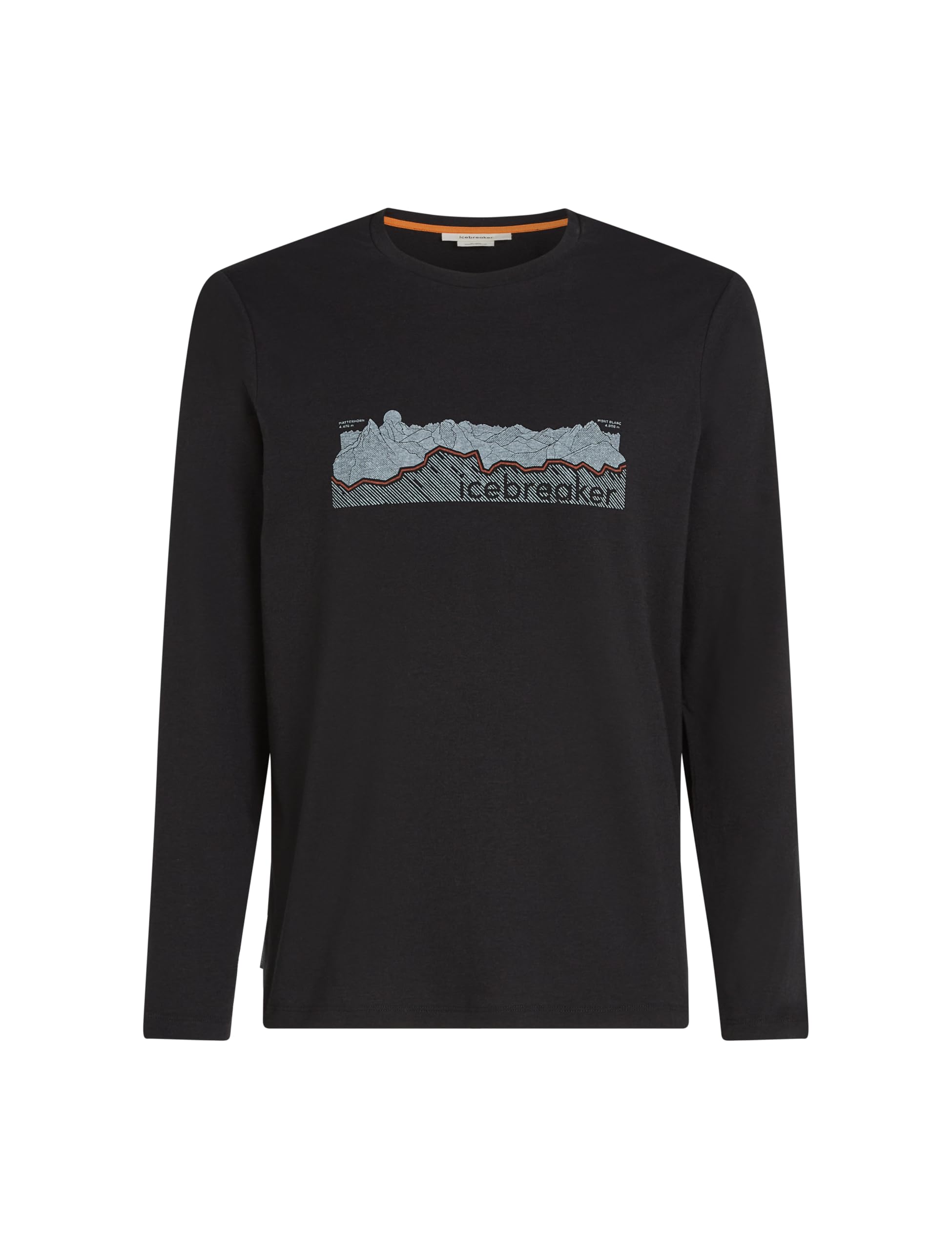 Icebreaker - Men's Merino Central Classic Long Sleeve Tee Haute Route - Koszulka na co dzień