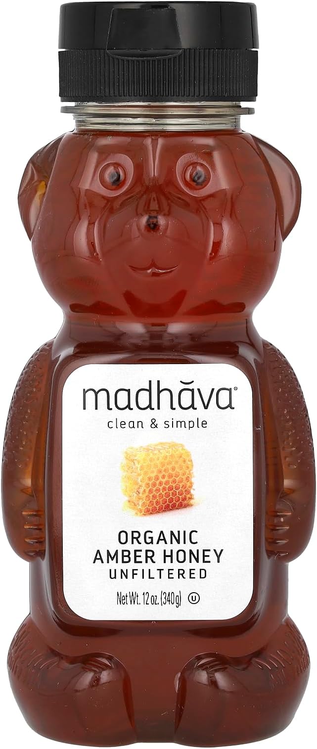Natural Sweeteners Organic Honey Bear, 12-Ounce