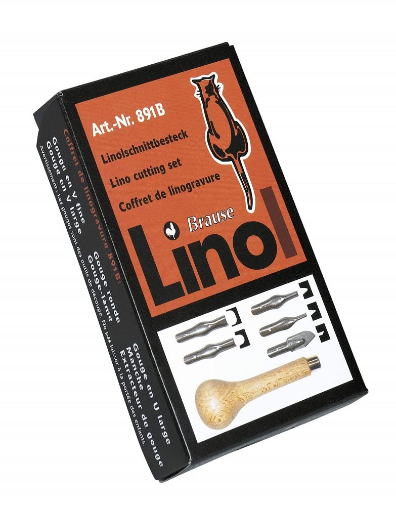 Lot De 10 Manches En Bois Brause Pour Gouges Linogravure - Confortable, Fabrication Allemande