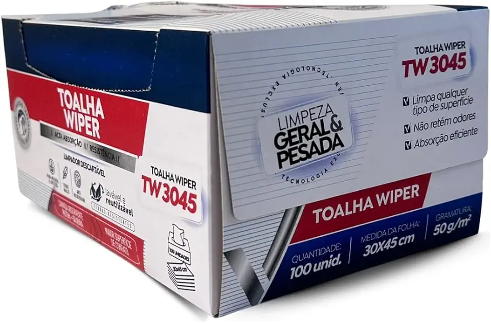 Papel Toalha Descartável Multiuso, Manicure Pedicure, Branca, 30x45cm, Suave, 100 Unidades