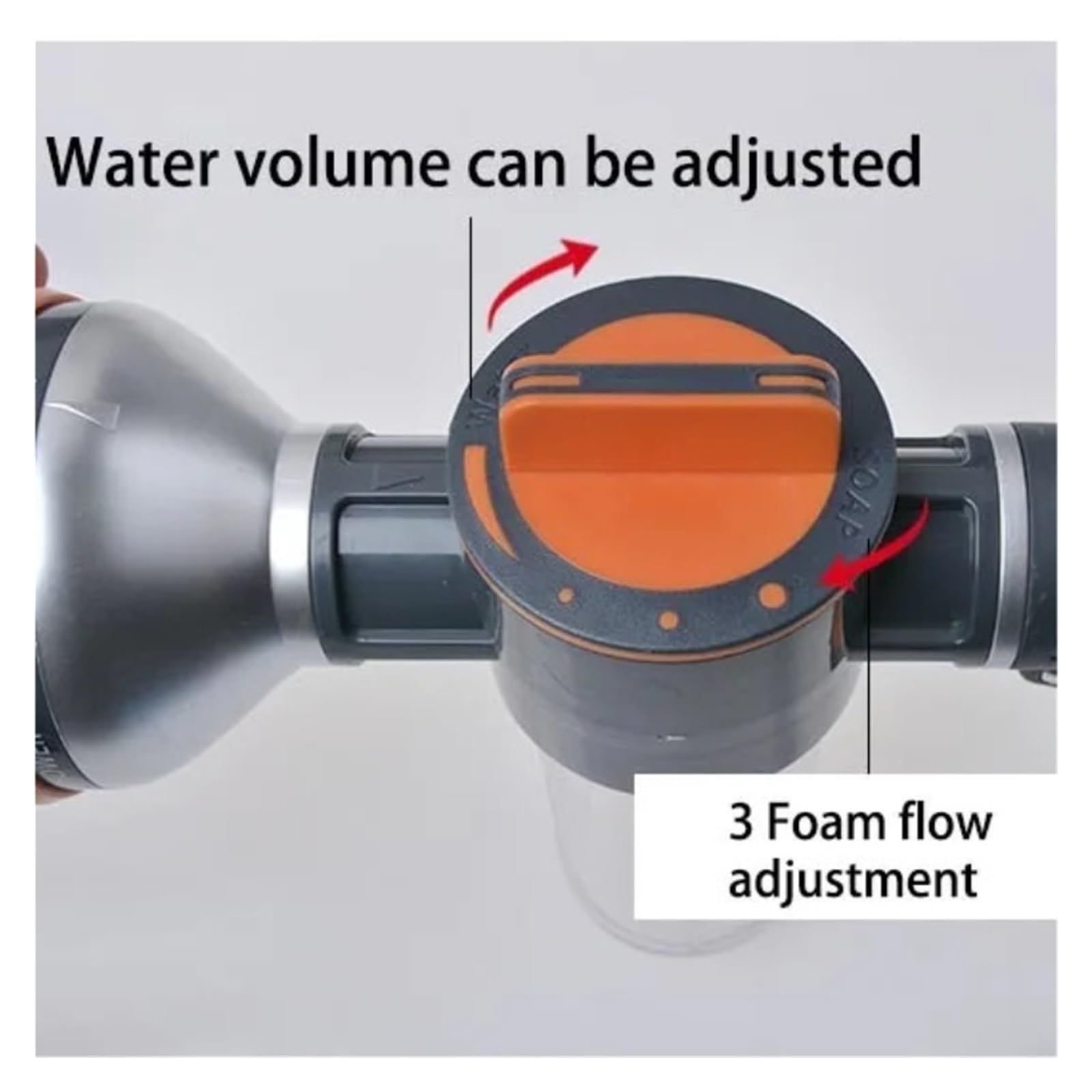 Pistolet d'arrosage avec embout multi-jets, 8 modèles de pulvérisation Lance à mousse jardin voiture eau buse haute pression Pot(Water 1 Set)