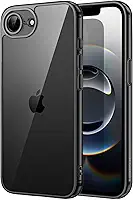 JETech Capa para iPhone 17e (2026) / iPhone 16e, Case Protetora de Telefone à Prova de Choque, Capinha Anti-Amarelecimento, Parte Traseira Transparente Anti-Riscos, Tela 6,1 Polegadas (Preto)