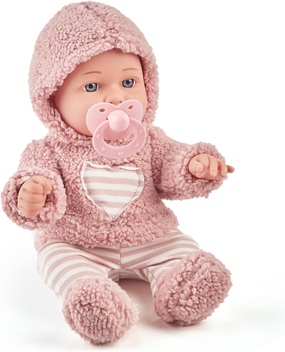 12 inch My First Baby Doll Toy playset with Accessories and Clothes in Gift Box, Ideal Gift for 3+ Years Old Girls Toddlers