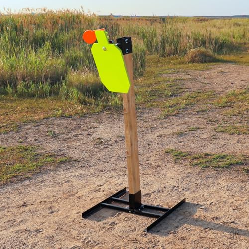 Image of Highwild AR500 Steel Hostage Reactive Shooting Target - 3 /8 inch Thick with 2x4 Target Stand