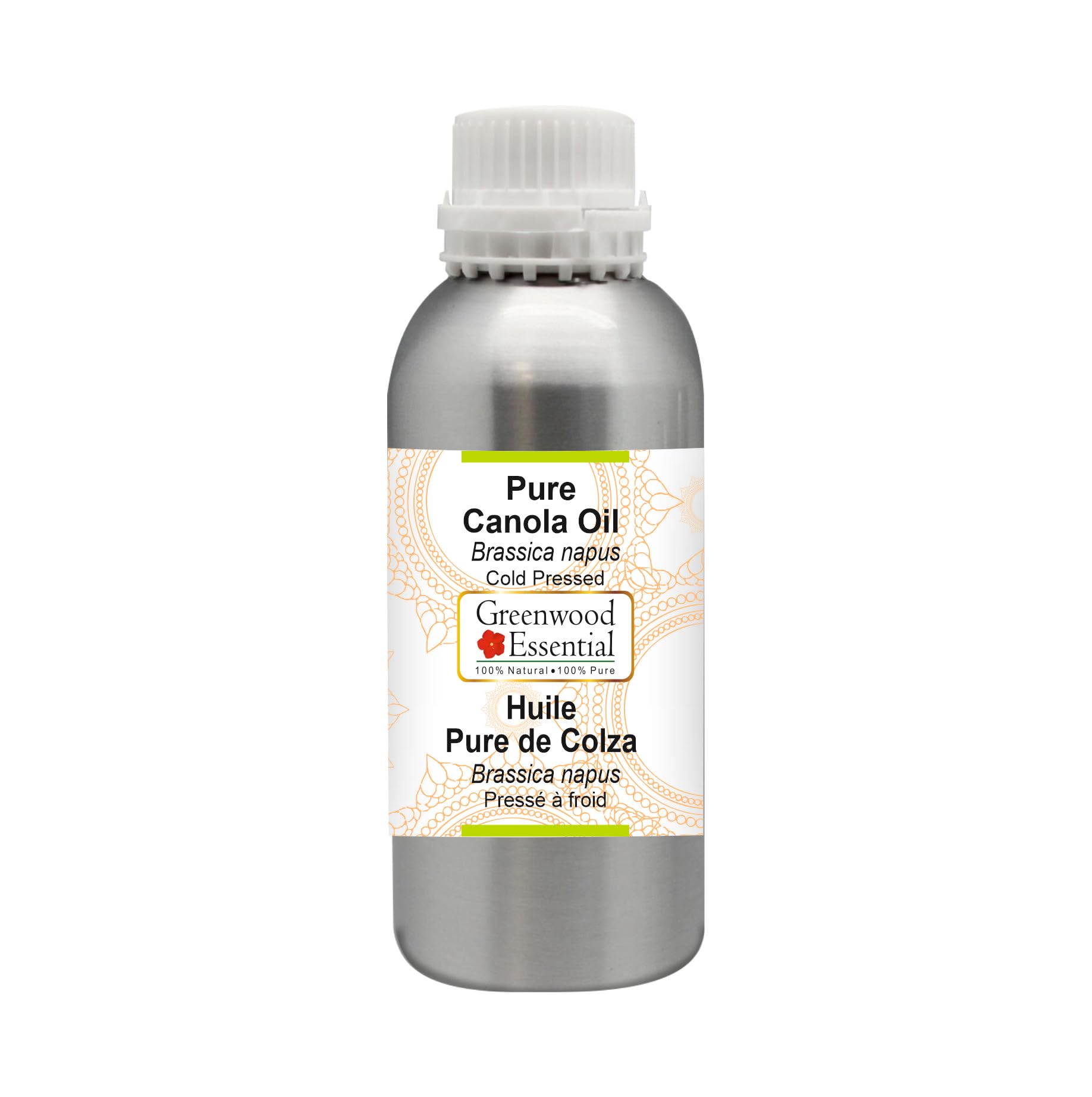 Greenwood Essential Naturreine Rapsöl (Brassica napus) Kaltgepresst 1250ml (42 oz)