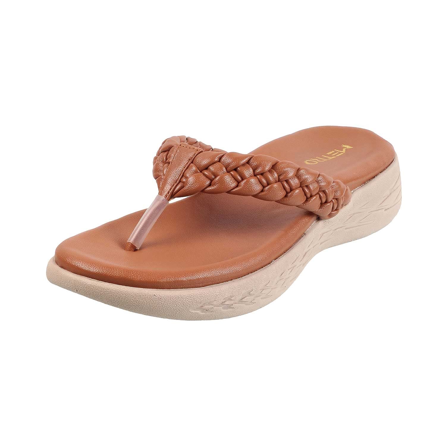 Metro Womens Faux Leather Tan Thong Comfy Fashion Sandals UK/3 EU/36 (32-160) (B0BM7ZF8JW) Amazon Price History, Amazon Price Tracker