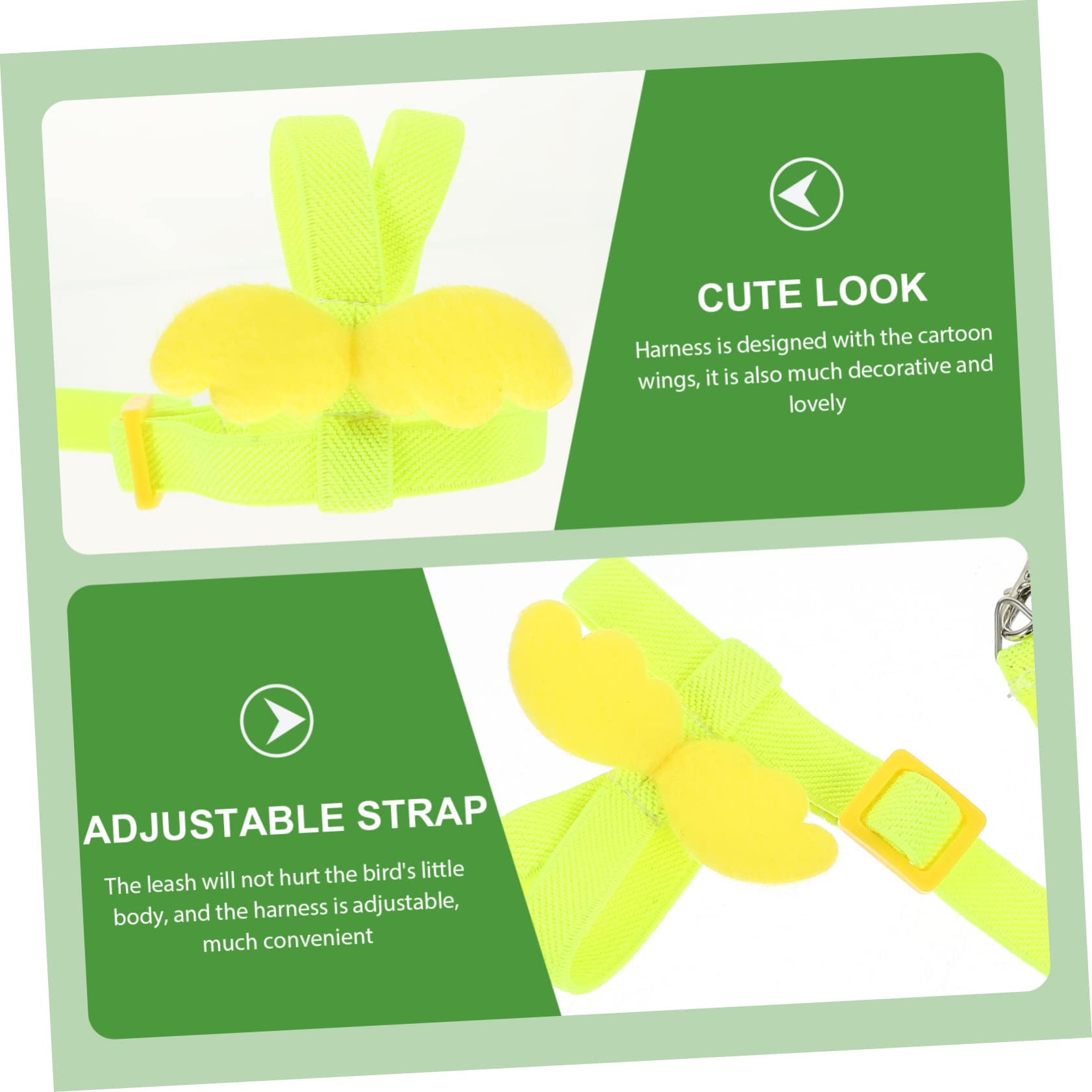 Beavorty 4stücke Pet Vogel- Set Für Papageien Einstellbare Trainingsleine Für Vögel Elastisches Zubehör Für Sichere Ausflüge Und Outdoor-Training Geeignet Für Wellensittiche Und