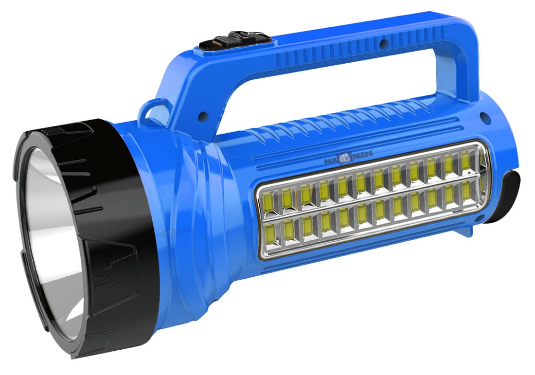 See full amazon price history chart for Pick Ur Needs® Long Range Torch Lights Emergency Search Light Rechargeable 100W + 24 SMD LED Side Lights (Blue) Pick Ur Needs® Long Range Torch Lights Emergency Search Light Rechargeable 100W + 24 SMD LED Side Lights (Blue) (B0BM682XJF) Amazon Price History, Amazon Price Tracker
