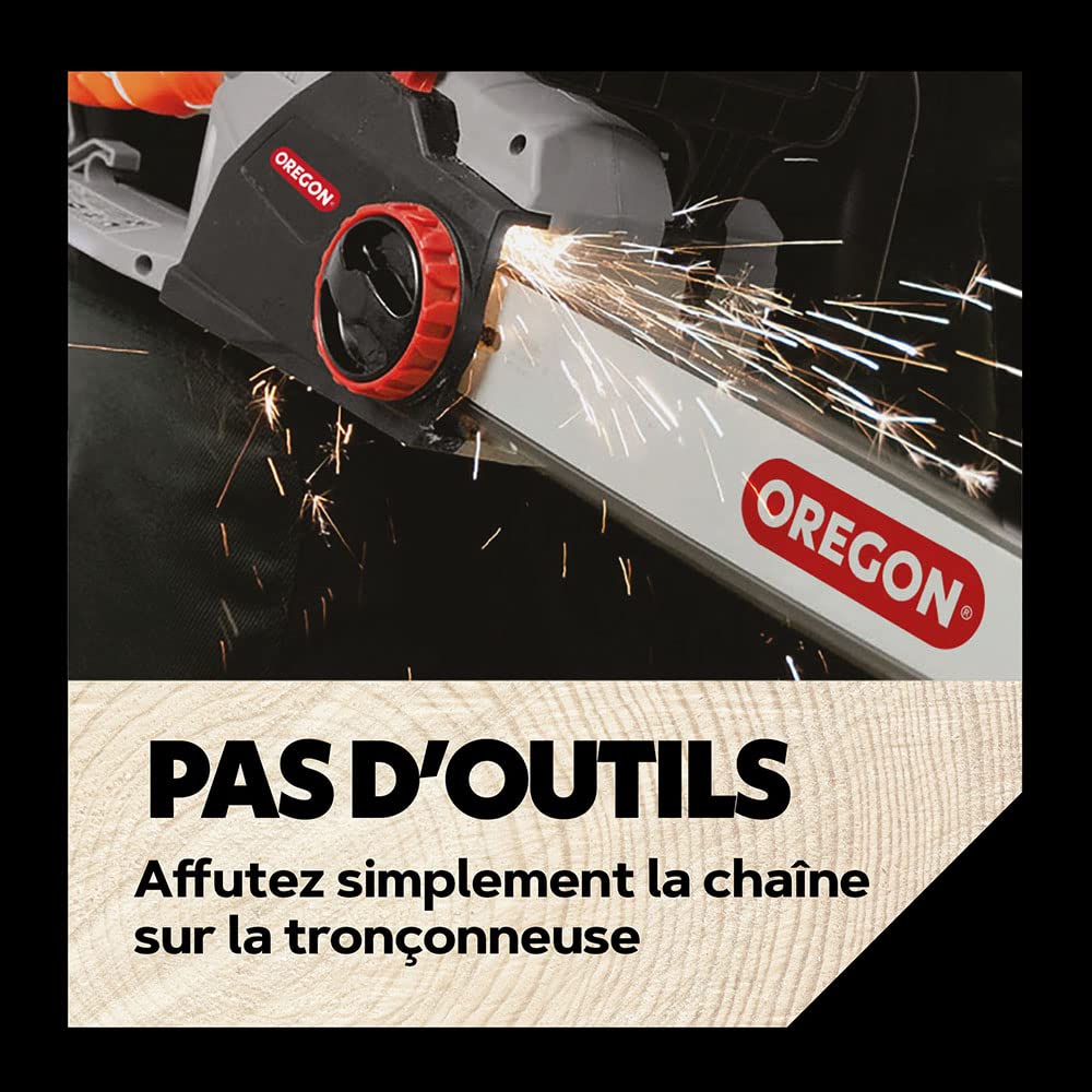 Oregon Tronçonneuse Électrique Filaire 2400W avec Affûtage Automatique – Guide 45 cm, Faible Rebond, Lubrification Automatique – Système PowerSharp, Garantie 3 Ans (CS1500)