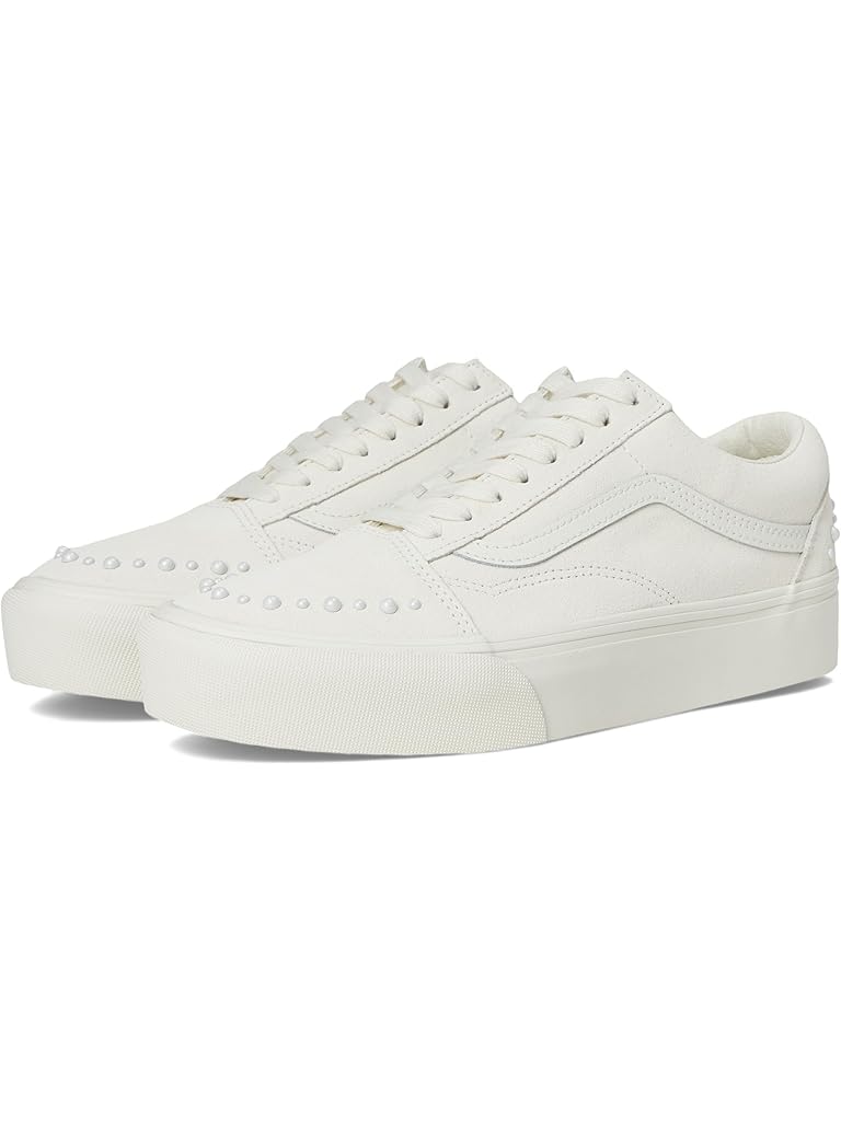White Vans Old Skool Platform