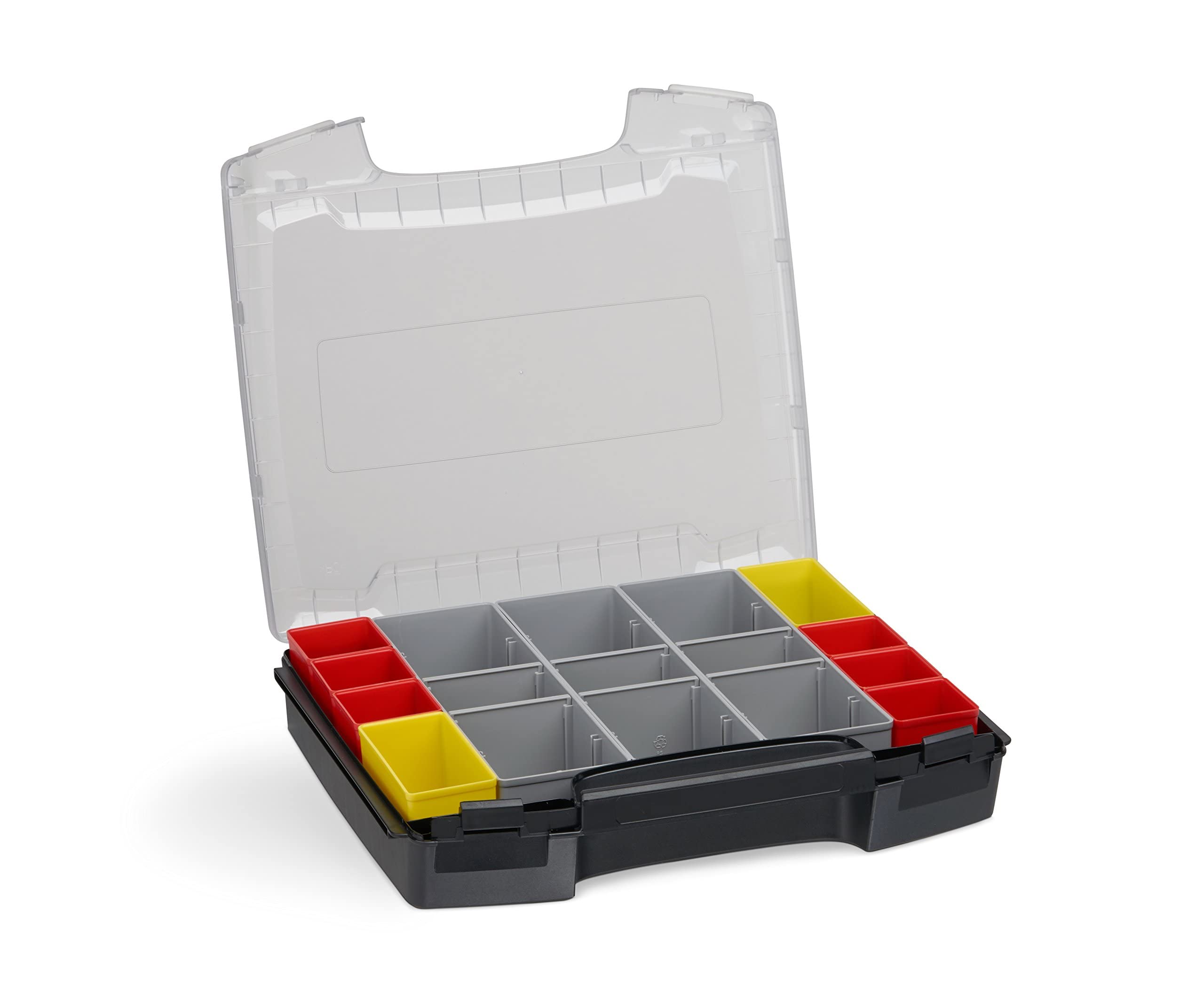 L-BOXX Sortimo LS BOXX 306 | Incluye i-BOXX 72 H3 e i-BOXX 72 I3 en negro | Caja de herramientas profesional vacía | Caja de herramientas vacía de plástico