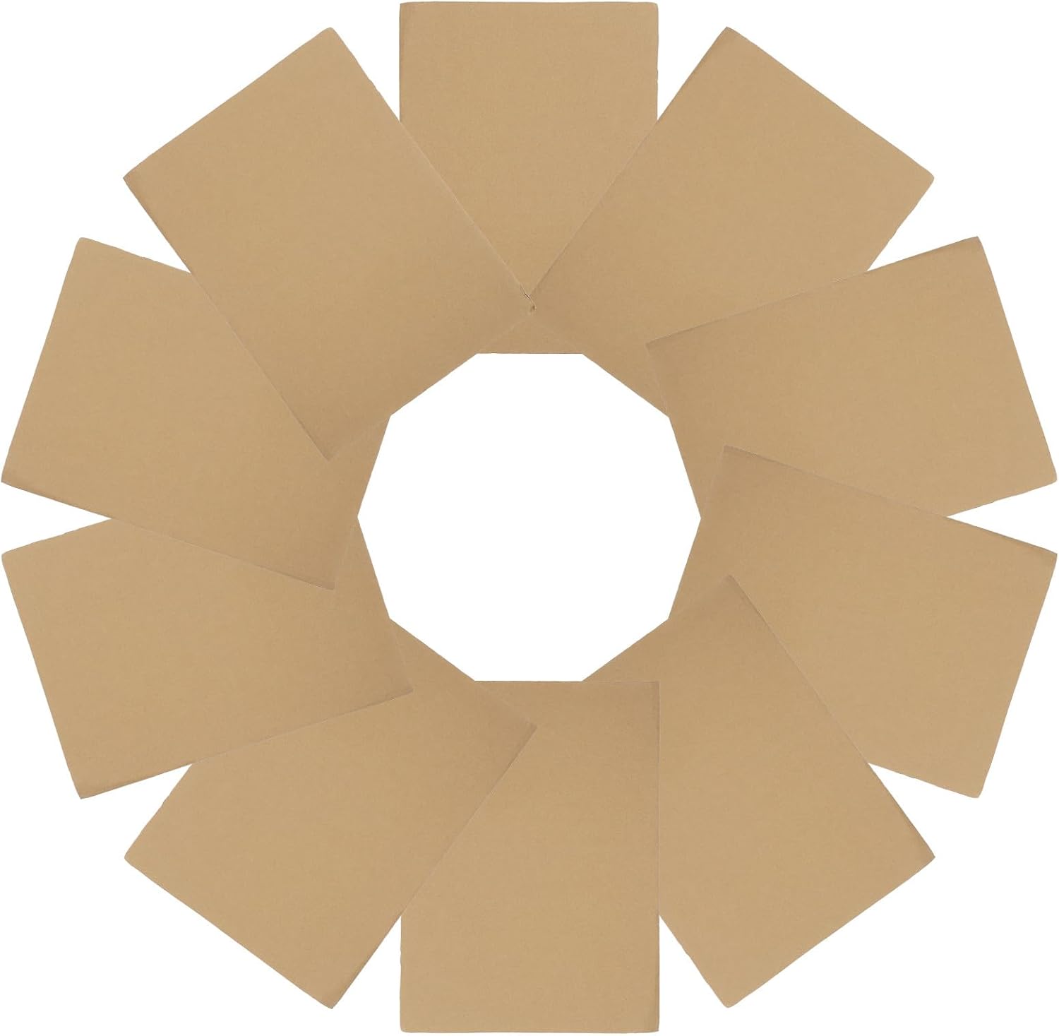 Luxshiny Corrugated Cardboard Sheets 10pcs, 3-layer B-flute 2.5mm Thick A3 30x42cm Shipping Packaging Pads for Mailing, DIY Craft Paperboard Inserts