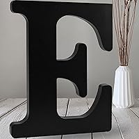 Vista 13 de AOCEAN Letras de madera negra de 12 pulgadas Letras de madera sin terminar para Halloween Letras decorativas de pie Rebanadas Tablero