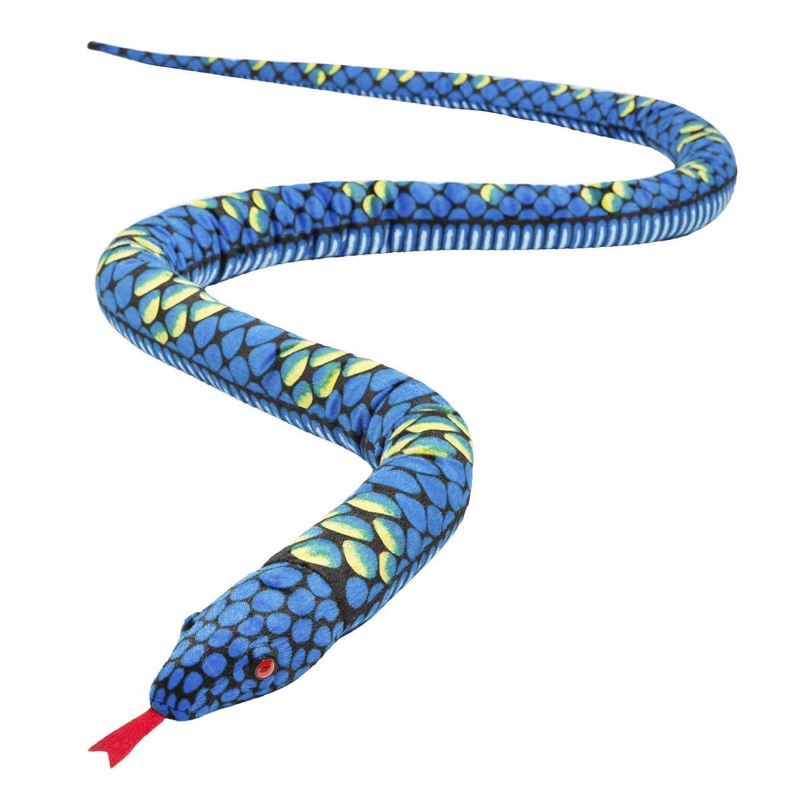 OhMill Jumbo 280cm Fake Python Snake Soft Doll Cuddly Plush Toy Sofa Bed Pillow Cushion Children Playtime Stuffed Animated Halloween Python Tricky Toys - Image 2